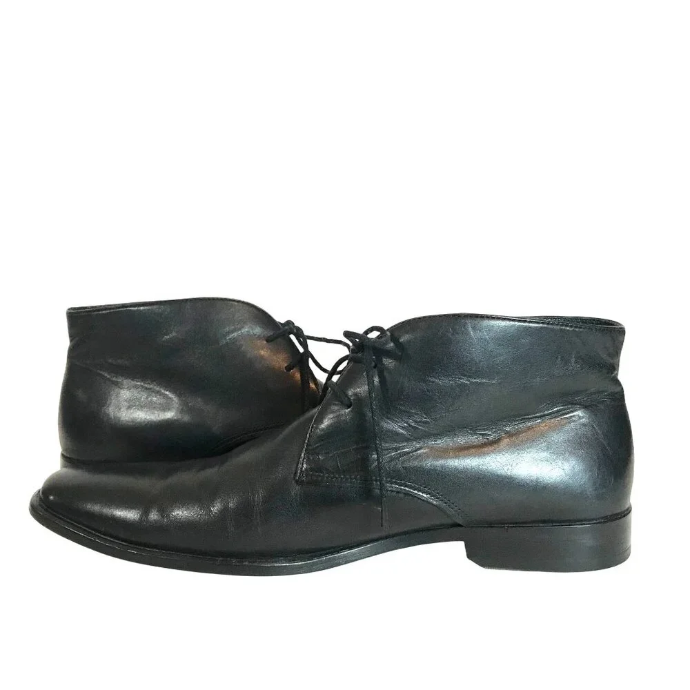 Gordon Rush Black Leather Chukka Boots Mens 11.5 Durable & Stylish Design